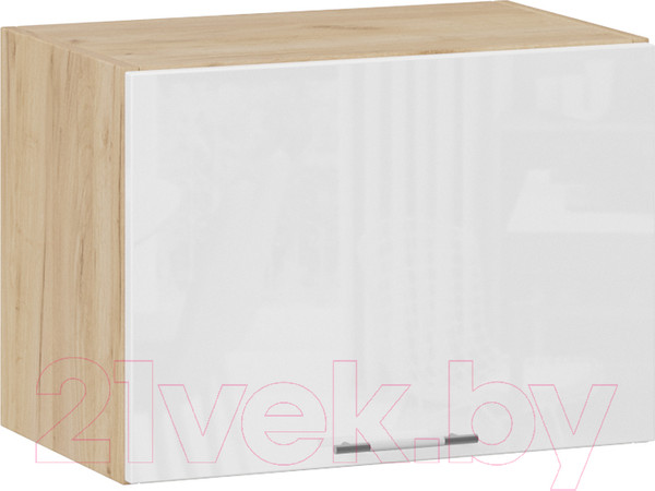 Изображение товара Шкаф под вытяжку ТриЯ Весна 1В5Г (дуб крафт золотой/белый глянец)