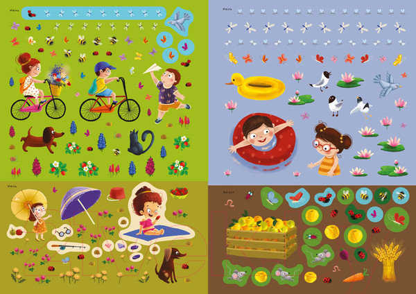 Изображение товара Развивающая книга Робинс 600 наклеек. Времена года