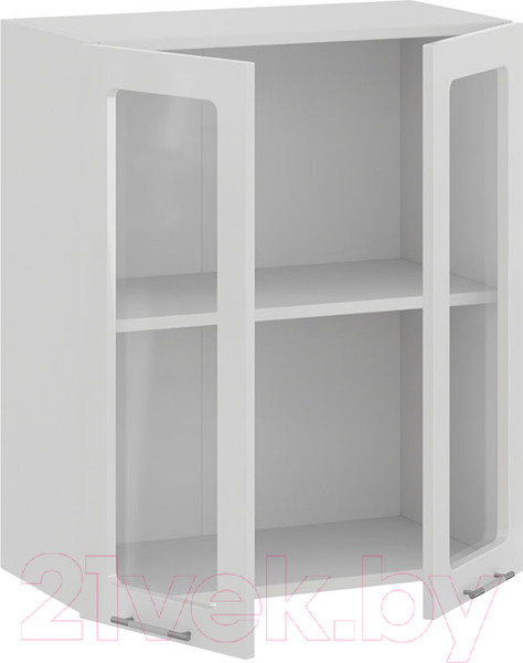 Изображение товара Шкаф навесной для кухни ТриЯ Весна 1В6С (белый/белый глянец)