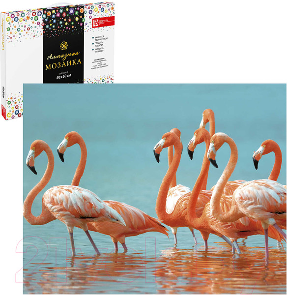 Изображение товара Набор алмазной вышивки Феникс+ Страна розовых фламинго / 59827