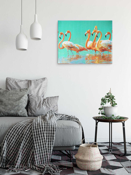 Изображение товара Набор алмазной вышивки Феникс+ Страна розовых фламинго / 59827