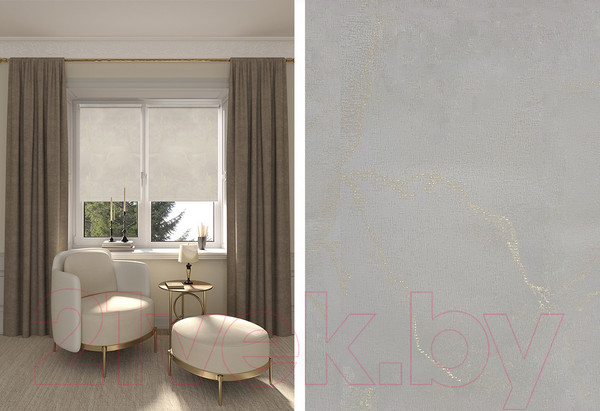 Изображение товара Рулонная штора LEGRAND Фавор 72.5x175 / 58094402 (миндаль)