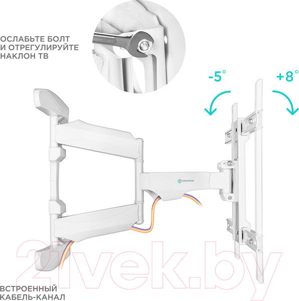 Изображение товара Кронштейн для телевизора Onkron M6L (белый)
