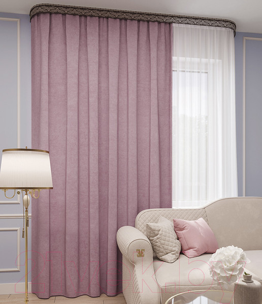 Изображение товара Штора LEGRAND Канвас 200x260 / 58094169 (брусника)