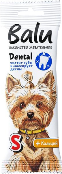 Изображение товара Лакомство для собак BaLu Dental с кальцием S (36г,3шт)