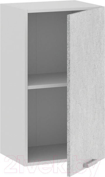 Изображение товара Шкаф навесной для кухни ТриЯ Гранита 1В4 (белый/бетон снежный)