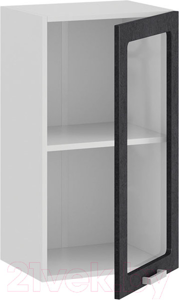 Изображение товара Шкаф навесной для кухни ТриЯ Гранита 1В4С (белый/бетон графит)