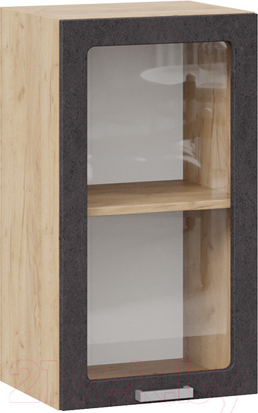 Изображение товара Шкаф навесной для кухни ТриЯ Гранита 1В4С (дуб крафт золотой/бетон графит)