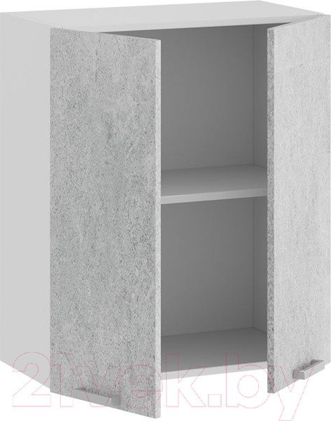 Изображение товара Шкаф навесной для кухни ТриЯ Гранита 1В6 (белый/бетон снежный)