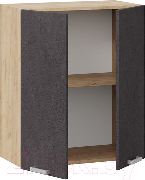 Изображение товара Шкаф навесной для кухни ТриЯ Гранита 1В6 (дуб крафт золотой/бетон графит)