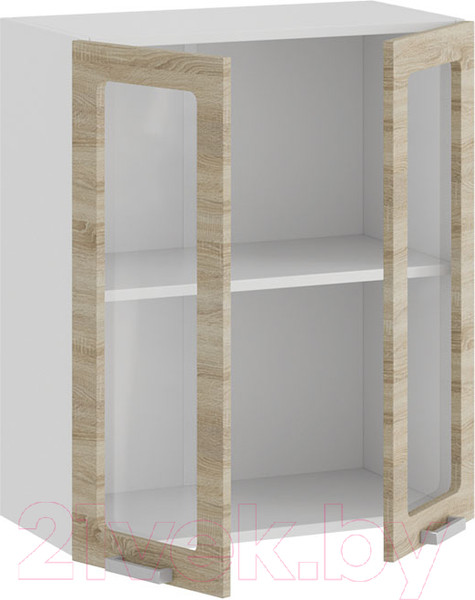 Изображение товара Шкаф навесной для кухни ТриЯ Гранита 1В6С (белый/дуб сонома)