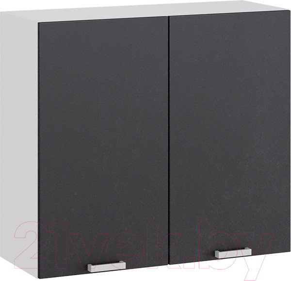 Изображение товара Шкаф навесной для кухни ТриЯ Гранита 1В8  (белый/бетон графит)