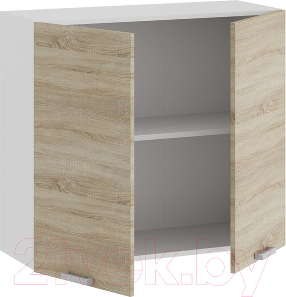 Изображение товара Шкаф навесной для кухни ТриЯ Гранита 1В8 (белый/дуб сонома)