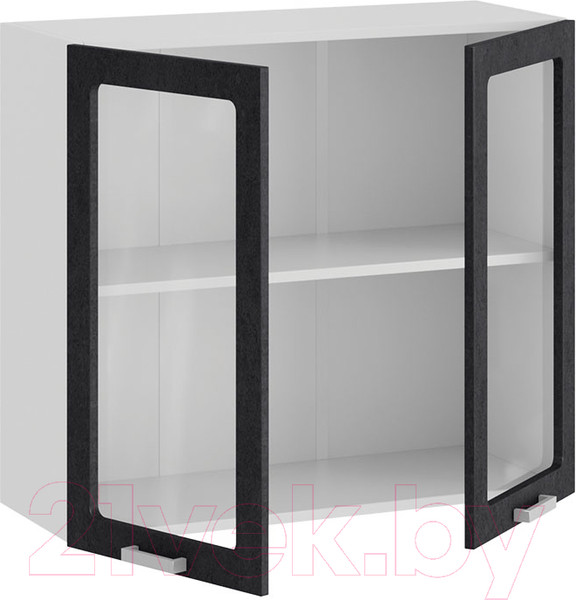 Изображение товара Шкаф навесной для кухни ТриЯ Гранита 1В8С (белый/бетон графит)