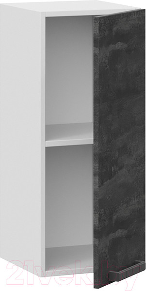 Изображение товара Шкаф навесной для кухни ТриЯ Детройт 1В3 (белый/угольный камень)