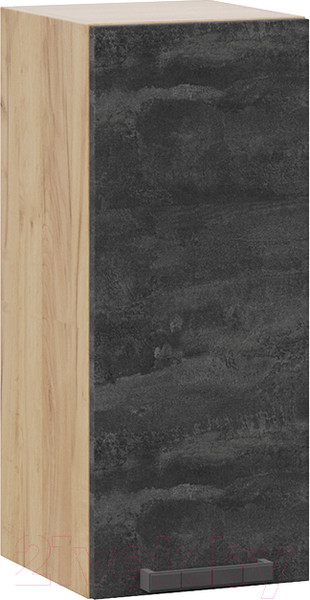 Изображение товара Шкаф навесной для кухни ТриЯ Детройт 1В3 (дуб крафт золотой/угольный камень)
