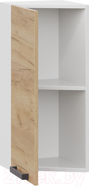 Изображение товара Шкаф навесной для кухни ТриЯ Детройт 1В3Т (белый/дуб крафт золотой)