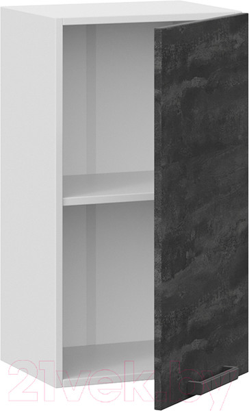 Изображение товара Шкаф навесной для кухни ТриЯ Детройт 1В4 (белый/угольный камень)