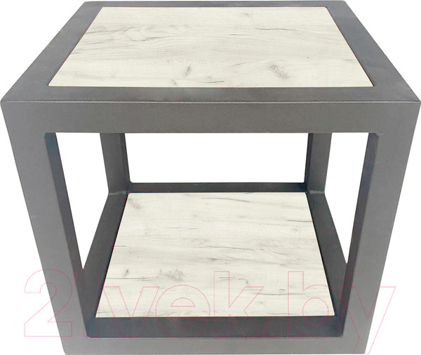 Изображение товара Полка Millwood Лофт 6 Венеция (дуб белый Craft/металл черный)