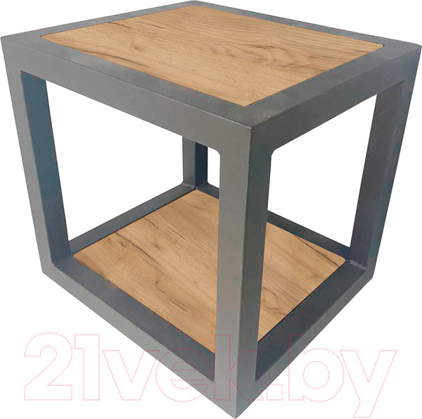 Изображение товара Полка Millwood Лофт 6 Венеция (дуб золотой Craft/металл черный)