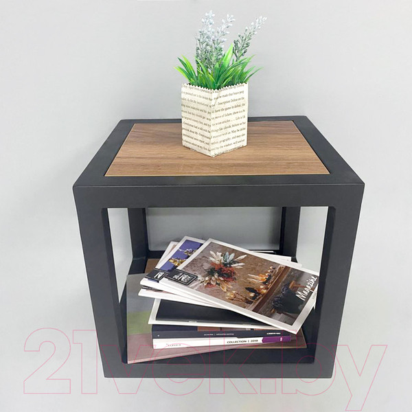 Изображение товара Полка Millwood Лофт 6 Венеция (дуб табачный Craft/металл черный)