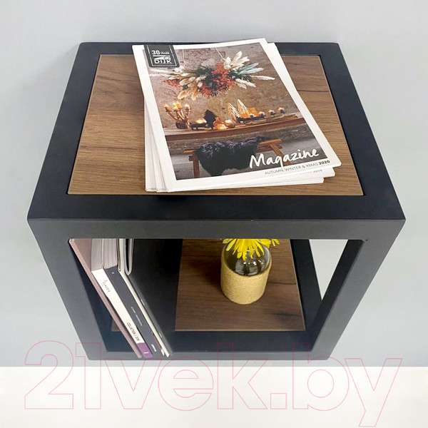 Изображение товара Полка Millwood Лофт 6 Венеция (дуб табачный Craft/металл черный)