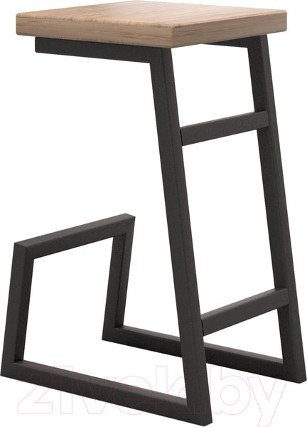 Изображение товара Табурет барный Millwood СДН-6 Арне 1 Л полубарный (дуб табачный Craft/металл черный)