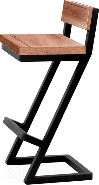 Изображение товара Стул барный Millwood СДН-6 Оберг/L 1 полубарный (дуб табачный крафт/металл черный)