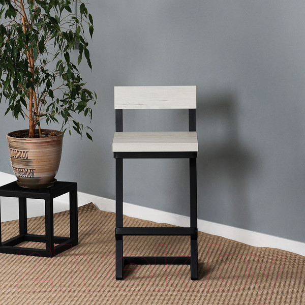 Изображение товара Стул барный Millwood СДН-6 Оберг/L 2 (дуб белый крафт/металл черный)