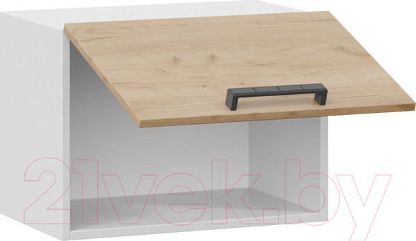 Изображение товара Шкаф навесной для кухни ТриЯ Детройт 1В5Г (белый/дуб крафт золотой)