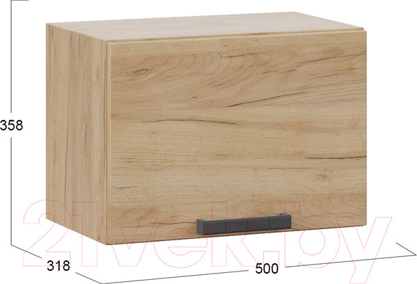 Изображение товара Шкаф навесной для кухни ТриЯ Детройт 1В5Г (дуб крафт золотой)