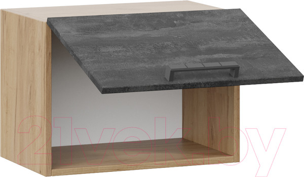 Изображение товара Шкаф навесной для кухни ТриЯ Детройт 1В5Г (дуб крафт золотой/угольный камень)