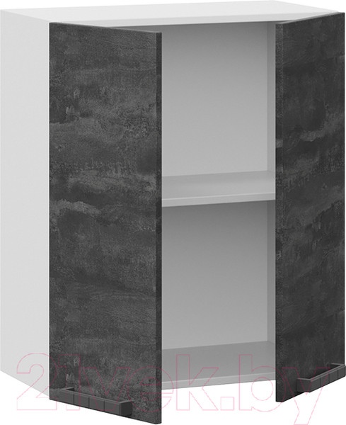 Изображение товара Шкаф навесной для кухни ТриЯ Детройт 1В6 (белый/угольный камень)