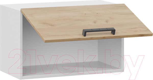 Изображение товара Шкаф навесной для кухни ТриЯ Детройт 1В6Г  (белый/дуб крафт золотой)