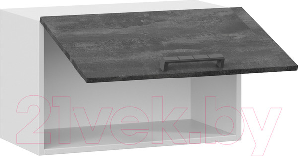Изображение товара Шкаф навесной для кухни ТриЯ Детройт 1В6Г (белый/угольный камень)