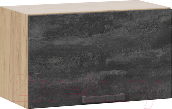 Изображение товара Шкаф навесной для кухни ТриЯ Детройт 1В6Г (дуб крафт золотой/угольный камень)