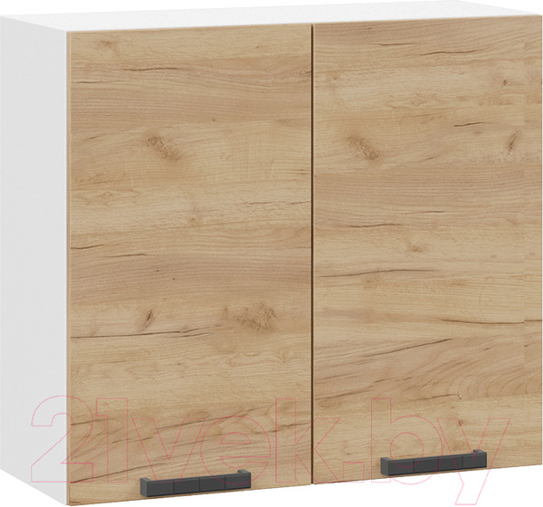 Изображение товара Шкаф навесной для кухни ТриЯ Детройт 1В8 (белый/дуб крафт золотой)