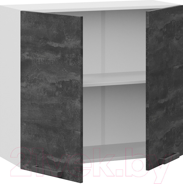 Изображение товара Шкаф навесной для кухни ТриЯ Детройт 1В8 (белый/угольный камень)