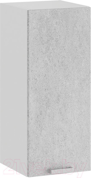 Изображение товара Шкаф навесной для кухни ТриЯ Гранита 1В3 (белый/бетон снежный)
