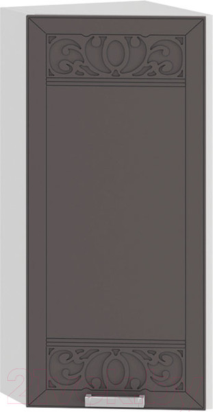 Изображение товара Шкаф навесной для кухни ТриЯ Долорес 1В3Т (белый/муссон)