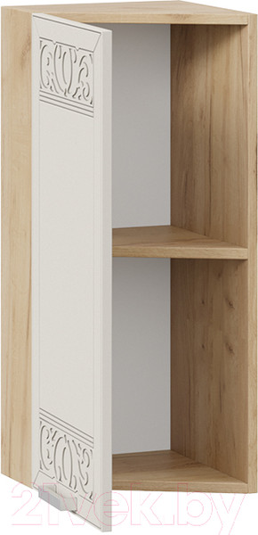 Изображение товара Шкаф навесной для кухни ТриЯ Долорес 1В3Т (дуб крафт золотой/крем)