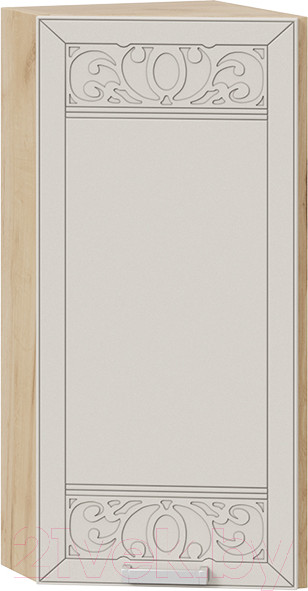 Изображение товара Шкаф навесной для кухни ТриЯ Долорес 1В3Т (дуб крафт золотой/крем)