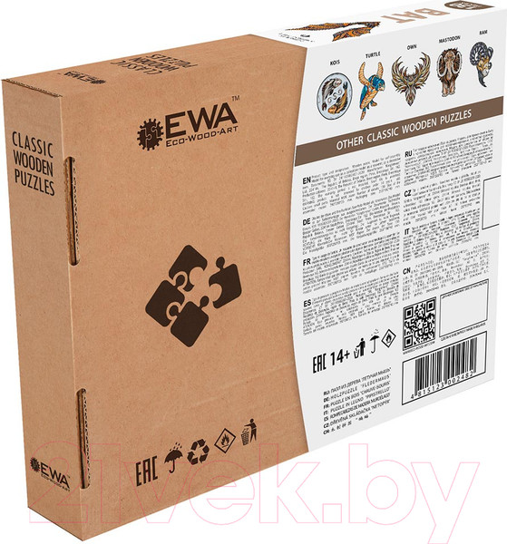 Изображение товара Пазл EWA Летучая мышь (M, картонная упаковка)