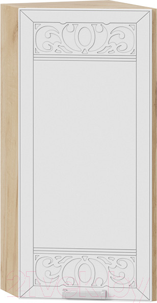 Изображение товара Шкаф навесной для кухни ТриЯ Долорес 1В3Т (дуб крафт золотой/сноу)