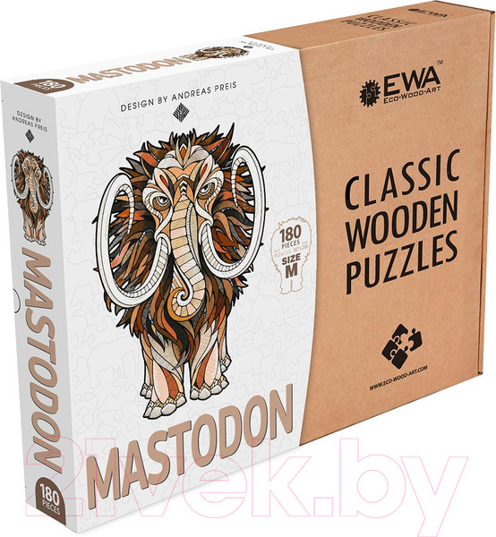 Изображение товара Пазл EWA Мастодонт (M, картонная упаковка)