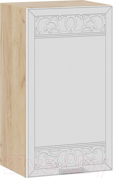 Изображение товара Шкаф навесной для кухни ТриЯ Долорес 1В4 (дуб крафт золотой/сноу)