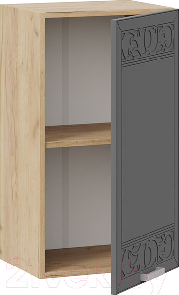 Изображение товара Шкаф навесной для кухни ТриЯ Долорес 1В4 (дуб крафт золотой/титан)