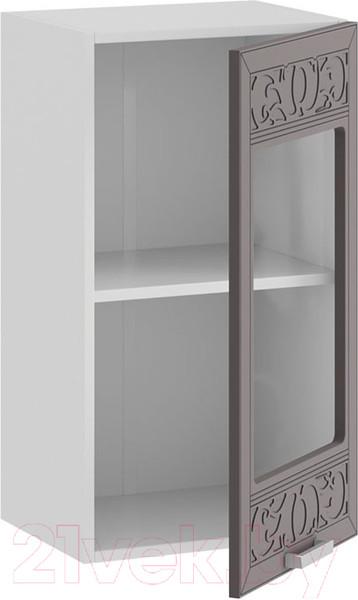 Изображение товара Шкаф навесной для кухни ТриЯ Долорес 1В4С (белый/муссон)