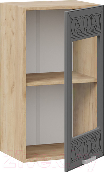 Изображение товара Шкаф навесной для кухни ТриЯ Долорес 1В4С (дуб крафт золотой/титан)