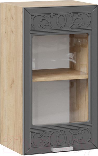 Изображение товара Шкаф навесной для кухни ТриЯ Долорес 1В4С (дуб крафт золотой/титан)